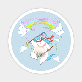 Rainbow Ninja Unicorn Magnet